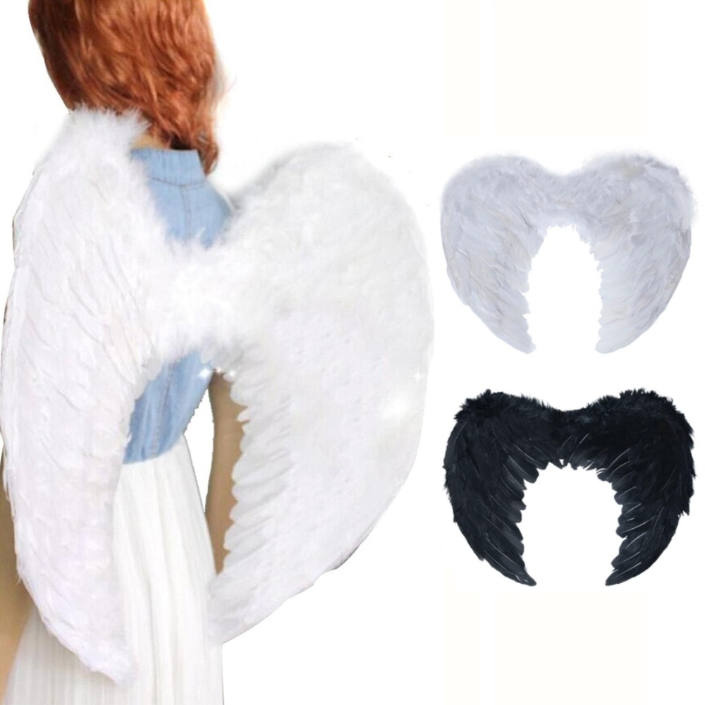 Fairy Angel Devil Feather Wings for Girls Costumes